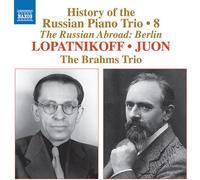 Audio Cd Brahms Trio: History Of The Russian Piano Trio Vol. 8