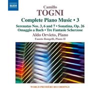 Audio Cd Camillo Togni - Opere Per Pianoforte (integrale), Vol.3