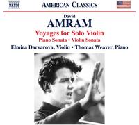 Audio Cd David Amram - Voyages For Solo Violin, Piano Sonata