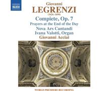Audio Cd Giovanni Legrenzi - Compiete, Op. 7
