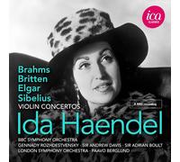 Audio Cd Ida Haendel: Britten, Brahms, Elgar & Sibelius: Violin Concertos