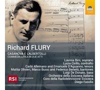 Audio Cd Richard Flury: Casanova E L'albertolli, Commedia Lirica In Due Atti (2
