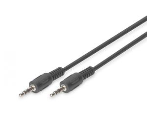 Audio connection cable, stereo 3.5mm 1.50m, BC, 2x0.10/10, M/M, black