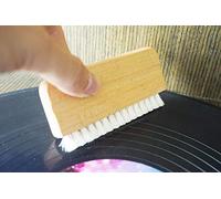 audio e manico in legno, spazzola per capelli di capra anti-static vinyl record setole spazzola di pulizia - audio fabbrica prodotti asciutto o bagnato pulizia di dischi in vinile