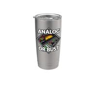 Audio Engineer Analog Or Bust Vintage Gear Bicchiere termico in acciaio inox doppia parete