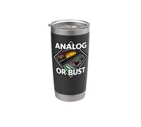 Audio Engineer Analog Or Bust Vintage Gear Bicchiere termico in acciaio inox doppia parete