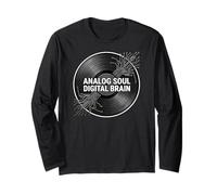 Audio Engineer Analog Soul Digital Brain Record Maglia a Manica