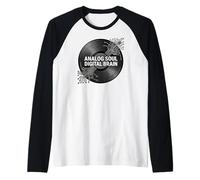 Audio Engineer Analog Soul Digital Brain Record Maglia con Maniche Raglan