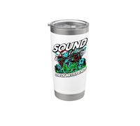 Audio Engineer Sound Check Never Ends Live Crew Graphic Bicchiere termico in acciaio inox doppia parete