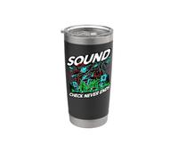 Audio Engineer Sound Check Never Ends Live Crew Graphic Bicchiere termico in acciaio inox doppia parete