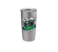 Audio Engineer Sound Check Never Ends Live Crew Graphic Bicchiere termico in acciaio inox doppia parete