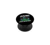 Audio Engineer Sound Check Never Ends Live Crew Graphic PopSockets PopGrip Adesivo