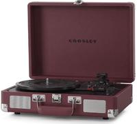 Audio & Hi-Fi Crosley: Cruiser Plus Deluxe Portable Turntable (Burgundy)- Now Wi
