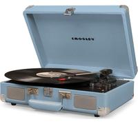 Crosley Cruiser Plus - Giradischi portatile Bluetooth, lettore vinile valigia a 3 velocità, giradischi per la casa per dischi in vinile, altoparlanti stereo integrati, ricevitore Bluetooth, ingresso