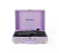 Crosley Cruiser Plus - Giradischi portatile Bluetooth, lettore vinile a 3 velocità, giradischi per la casa per dischi in vinile, altoparlanti stereo integrati e ricevitore Bluetooth, ingresso AUX