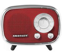 Crosley Rondo Retro Bluetooth Speaker - Altoparlante Bluetooth portatile wireless, batteria ricaricabile, 3 W casa, altoparlante esterno, 27 ore di riproduzione musicale, microfono, chiamate in