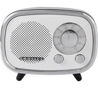 Crosley Rondo Retro Bluetooth Speaker - Altoparlante Bluetooth portatile wireless, batteria ricaricabile, 3 W casa, altoparlante esterno, 27 ore di riproduzione musicale, microfono, chiamate in