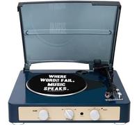 Audio & Hi-Fi Gadhouse: BRAD Retro Record Player (Blue Navy) (Built-In Bluetooth