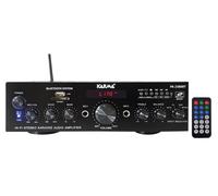 KIT PA2380BT amplificatore stereo con mp3 bluetooth casse nere e microfono