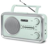 Audio & Hi-Fi Muse: MF-060 AG - Portable Radio (Silver/Teal)