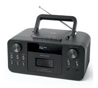 MUSE Radio portatile DAB+ con lettore CD Bluetooth, lettore CD, FM, ingresso auricolari, AUX-In, display LCD, streaming musicale, nero (M-182DB)