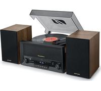 Muse MT120MB Microsistema con giradischi legno/nero