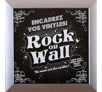 Audio & Hi-Fi Rock On Wall: 12 Inch Album Cover Frame Plastic - Silver (Cornice