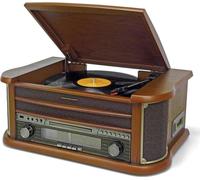 Soundmaster NR560 Nostalgie Music Center Impianto compatto Giradischi Lettore CD MP3 USB Encoding lettore cassette 75 Ohm