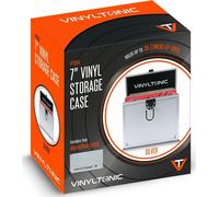 Audio & Hi-Fi Vinyl Tonic: 7" Vinyl Storage Case With Cloth - Silver (Custodia &