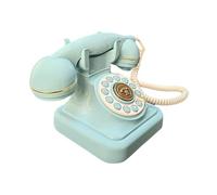 Audio Libro degli Ospiti Matrimonio Telefono Registratore di messaggi Telefono Telefono da tavolo decorativo vecchio stile dal design retrò per, Blu