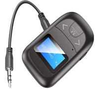 Audio Maestro: trasmettitore e ricevitore Bluetooth 5.3 per TV, auto, impianti stereo domestici, adattatore wireless 2 in 1 con doppia connessione