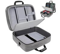 Audio Mixer Bag, Compact DJ Scrooge Case with Adjustable, 15.75x12.99x6.1 Inch Scratch Resistant Sound & Instrument Accessories Storage, Detachable Shoulder Strap for Cables, Microphones, Podcast Gear