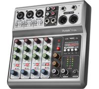 Audio Mixer Console Di Mixaggio e Scheda Audio Digitale 5 Canali USB Bluetooth