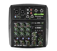 Audio Mixer Registrazione Scheda Audio Telefono Trasmissione in diretta Dj Ktv 4 Canali Usb/pc per Microfono a Condensatore