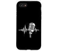 Audio podcast vintage Mic Heartbeat Custodia per iPhone SE (2020) / 7/8