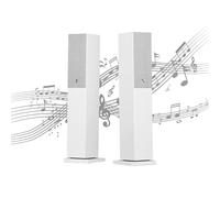 Audio Pro Coppia di Casse Stereo Wireless Multiroom da Pavimento con WiFi, AirPlay2, Google Cast, Spotify Connect, Bluetooth e HiFi - 2 Potenti Altoparlanti per Musica e Audio TV A38 - Bianco