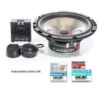 Audio System Carbon 165 16,5 cm Set Altoparlanti a 2 Vie 250 Watt 165 mm Cass...
