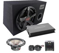 Audio System Carbon set completo subwoofer + amplificatore 4 canali + altopar...