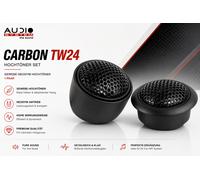 Audio System Tweeter Carbon TW24 1 paio di tweeter in tessuto al neodimio