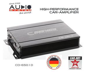 Audio System CO-650.1 D Mono Amplificatore 650 Watt Con Rtc Basspegel Remoto