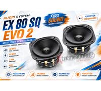 Sistema audio EX 80 SQ EVO 2 midrange 80 mm, 90 Watt, 1 paio