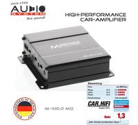 Audio System M-100.2 MD 2-Kanal Digitale Mikro Amplificatore 300 Watt RMS