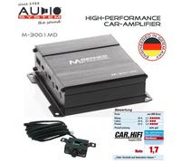 Audio System M-300.1 MD Mono Amplificatore 300 Watt RMS Con Rtc Bass Telecomando