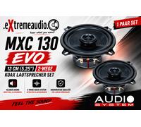 Audio System MXc 130 Evo Sistema Coassiale 130 mm 2 Vie 3 Ohm NERO - 1 Coppia