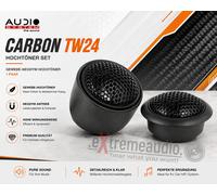 Audio System Tweeter Carbon TW24 1 paio di tweeter in tessuto al neodimio