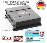 Audio System X-150.2 D Endstufe 2-Kanal Digitale Amplificatore 500 Watt RMS