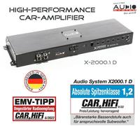 Audio System X-2000.1D Digitale 1-Kanal Mono Amplificatore 2000 Watt RMS Con Rtc