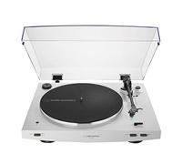 Audio Technica AT-LP3XBT-WH - Giradischi con trasmissione a cinghia Bluetooth, completamente automatica, 33/45, colore: Bianco