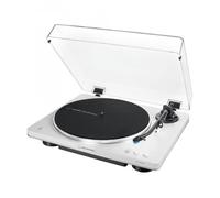 Audio-Technica AT-LP70XBT Giradischi con trasmissione a cinghia Argento, Bianco