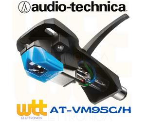 AUDIO TECHNICA AT-VM95C/H Testina MM COMPLETA Stilo Conico Montata su Shell NEW